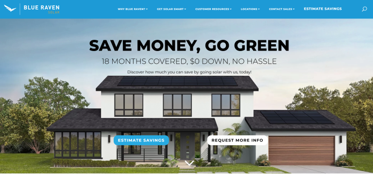 Blueravensolar.com: Increased Monthly 110% Organic Traffic For A Solar Energy Company In Just 12 Months