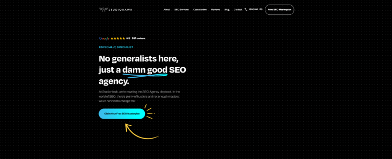 Studiohawk.com.au: Got 315% Organic Traffic Boost For An SEO Agency